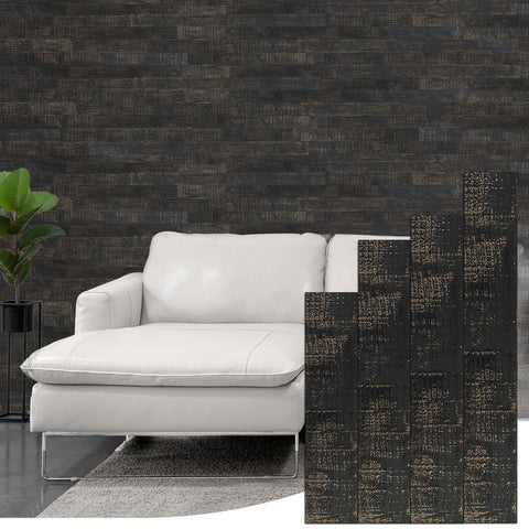 Smoky Black Finish 3" Wide Planks