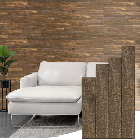 Espresso Brown Finish 3" Wide Planks