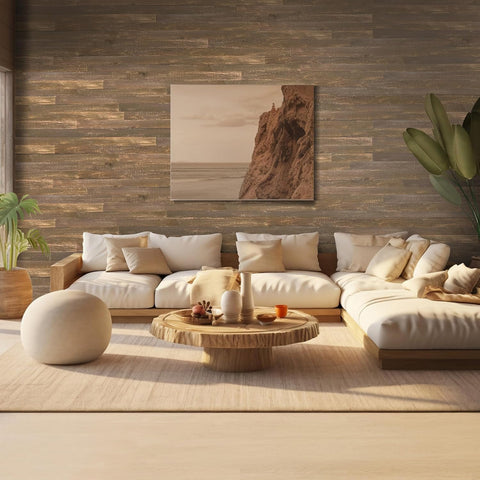 Espresso Brown Barn Wood 5" Wide Planks