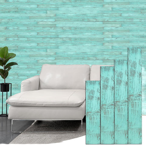 Robins Egg Blue Finish 3" Wide Planks