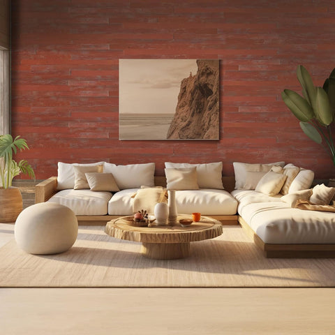 Rustic Red Barn Wood 5" Wide Planks