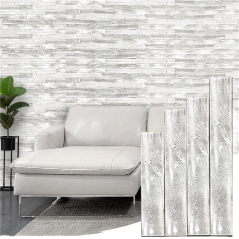 Whitewash Barn Wood 3" Wide Planks