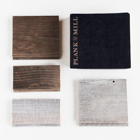 Sample Pack - Reclaimed Barn Wood & Whitewash Barn Wood Planks ( 6" Long and 0.15" Thick 3" & 5 Wide")