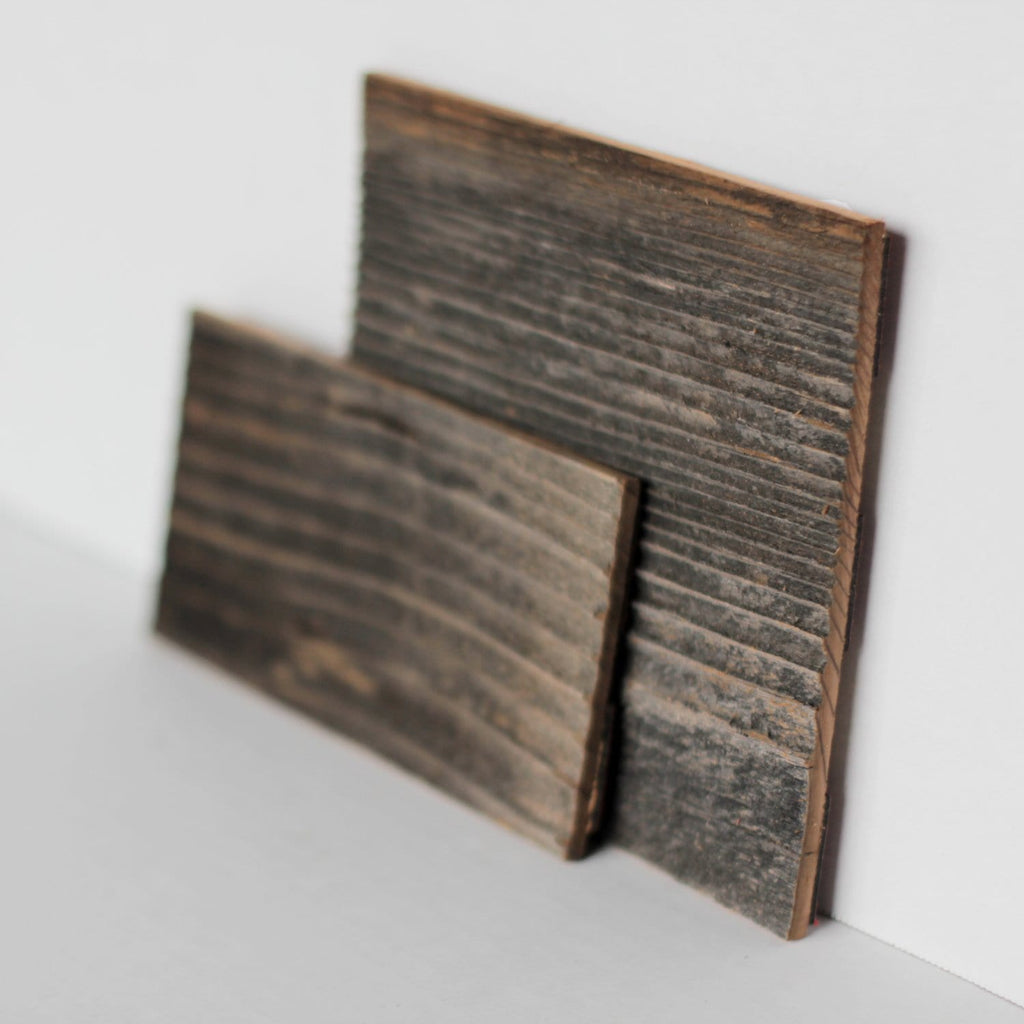 Sample Pack - Reclaimed Barn Wood & Whitewash Barn Wood Planks ( 6" Long and 0.15" Thick 3" & 5 Wide")